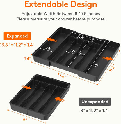 Expandable Silverware Drawer Organizer image 3