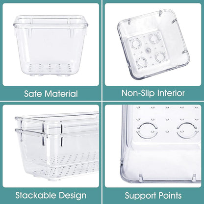 Clear Drawer Organizer Bins Set image 3