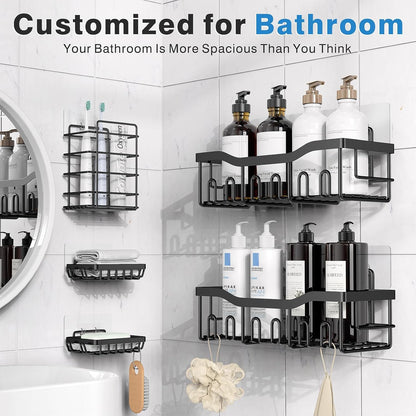 Adhesive Shower Caddy Set image 2