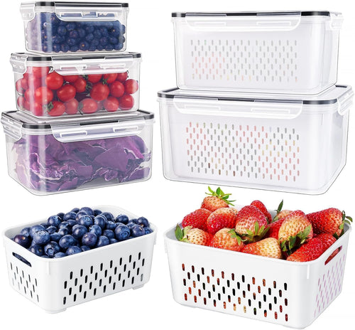 Fruit Storage Containers with Removable Colander