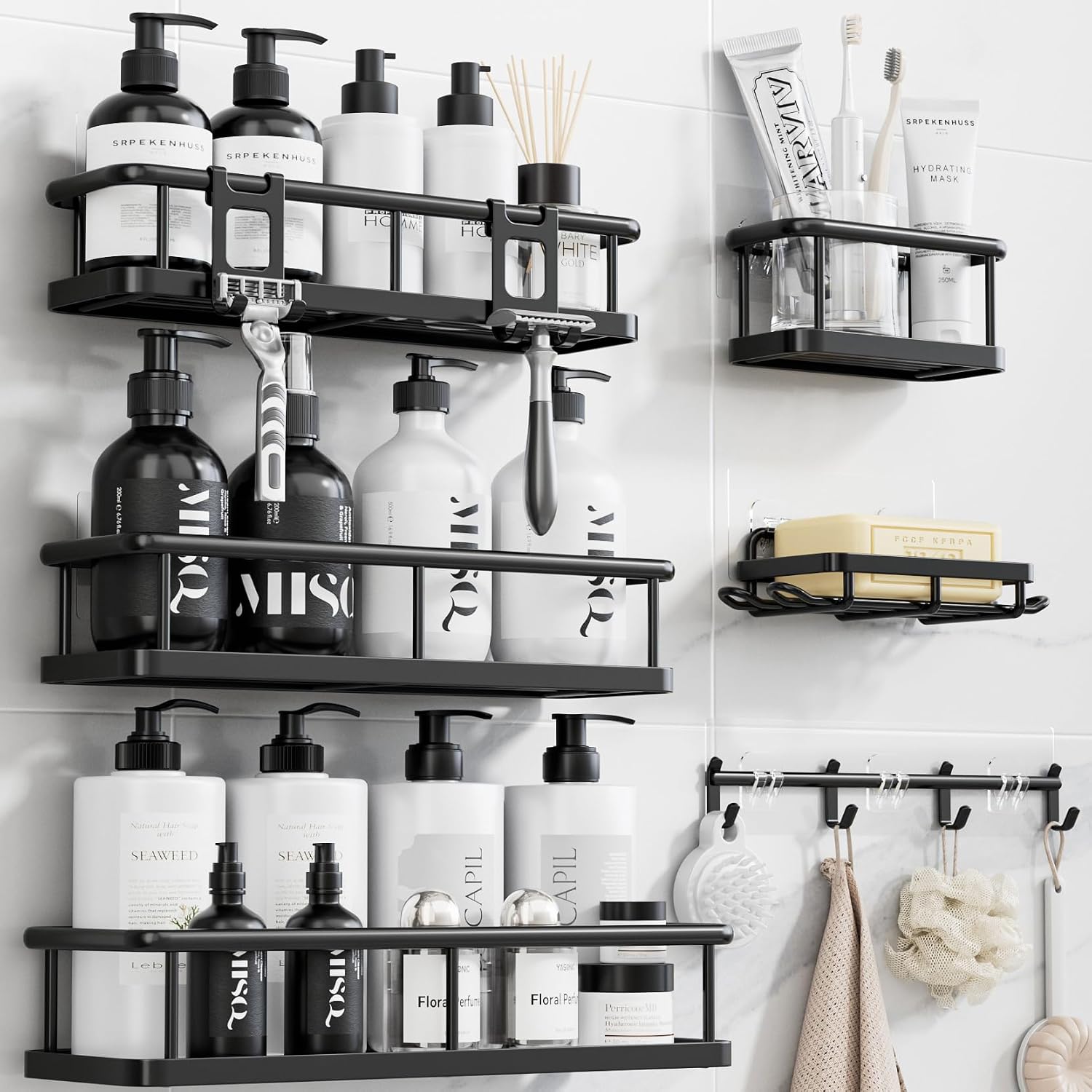 Rustproof Bathroom Corner Shelf Set