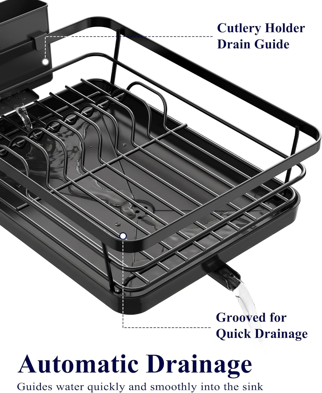 Compact Dish Drying Rack for Small Kitchens image 3