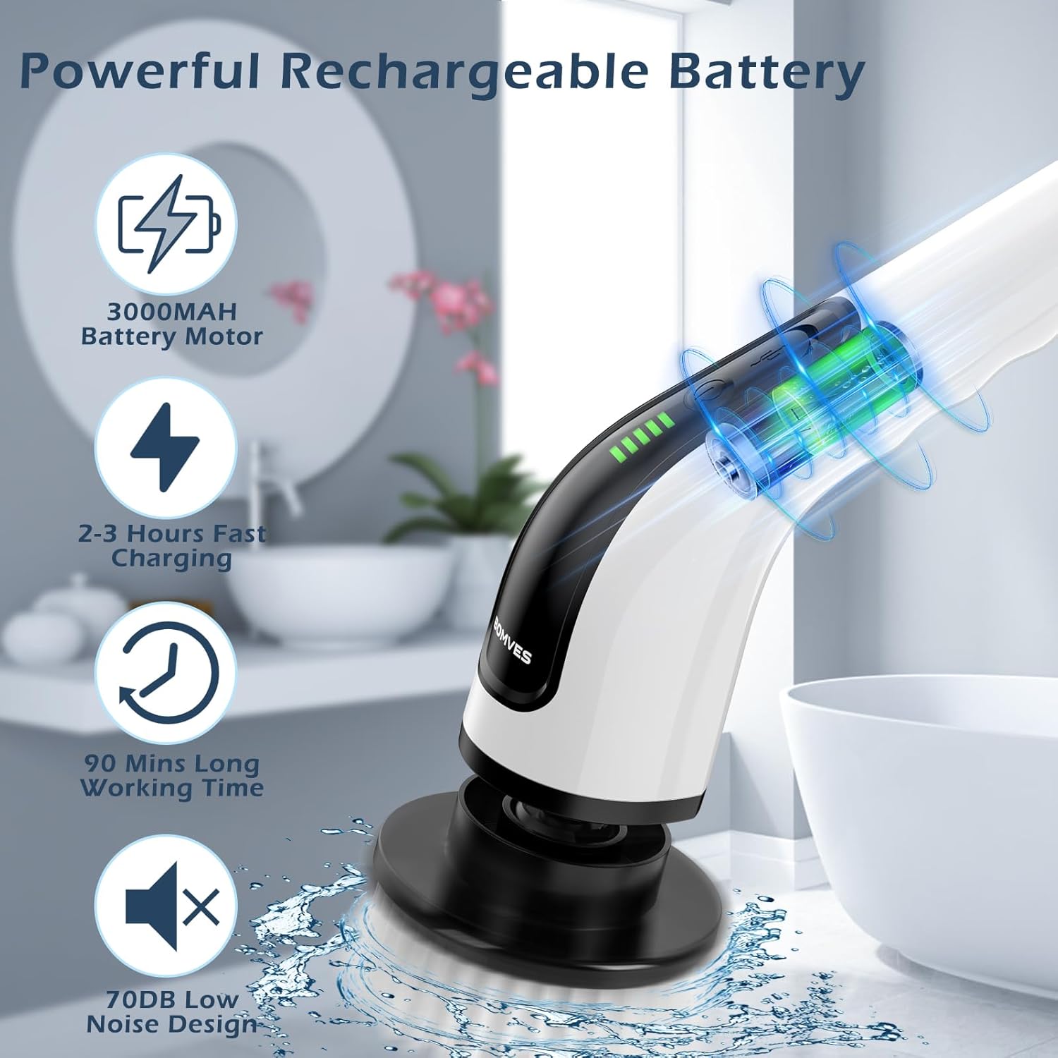 Electric Spin Scrubber with Attachments image 3
