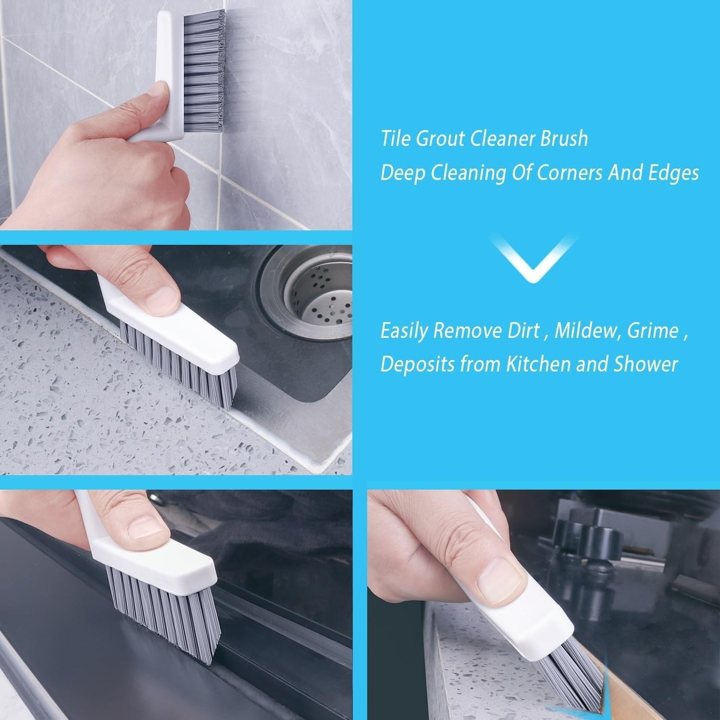 V-Shape Grout Cleaning Brush image 2
