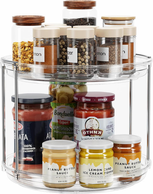 Two-Tier Lazy Susan Organizer