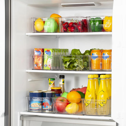 Clear Refrigerator Organizer Bins Set image 3