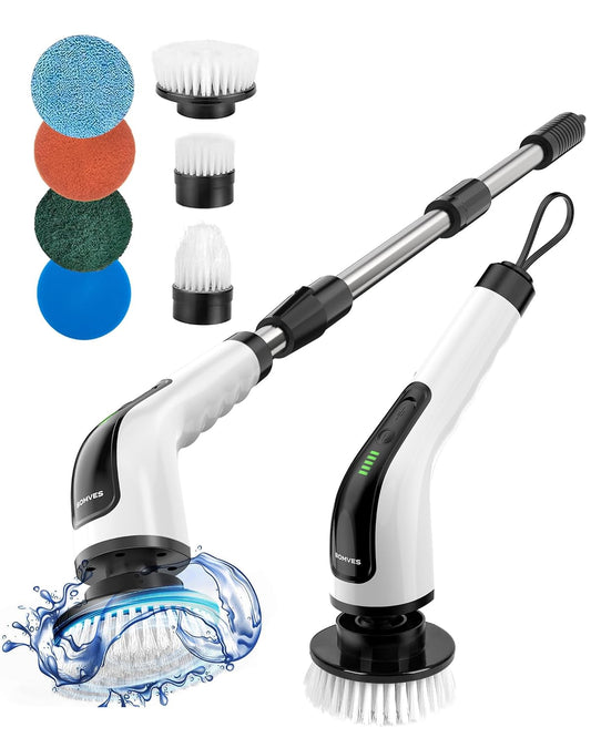 Electric Spin Scrubber with Attachments