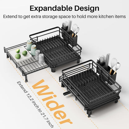 Extendable Over Sink Dish Drying Rack image 4