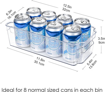 Clear Refrigerator Organizer Bins Set image 2