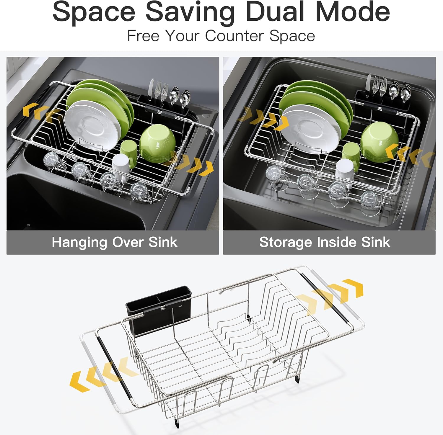 Expandable In-Sink Dish Rack image 2