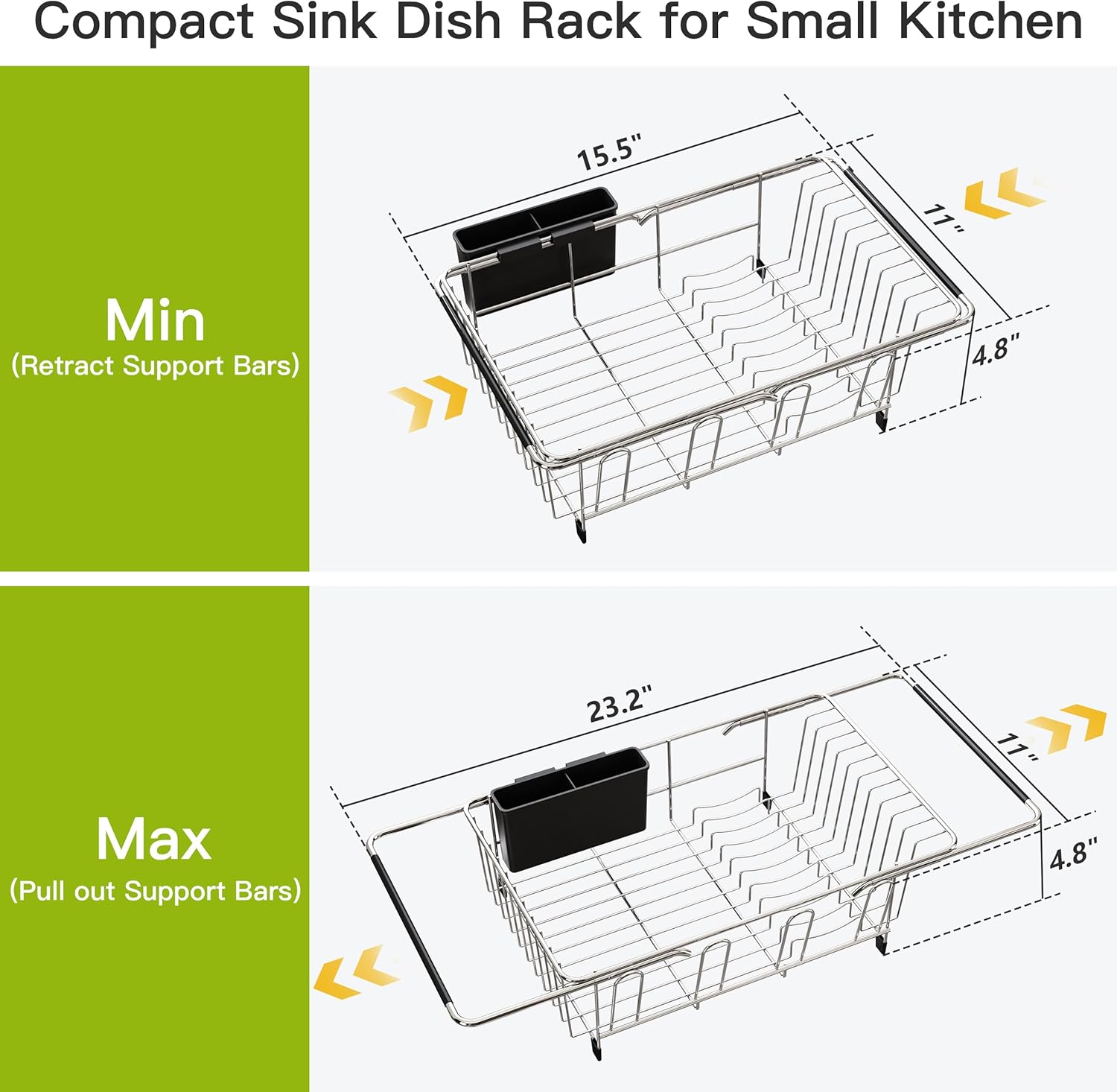 Expandable In-Sink Dish Rack image 4