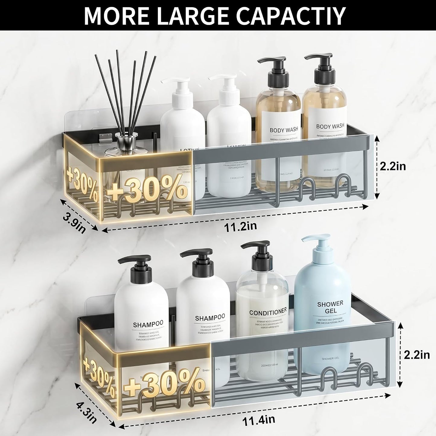 Wall Mounted Shower Storage Rack image 2