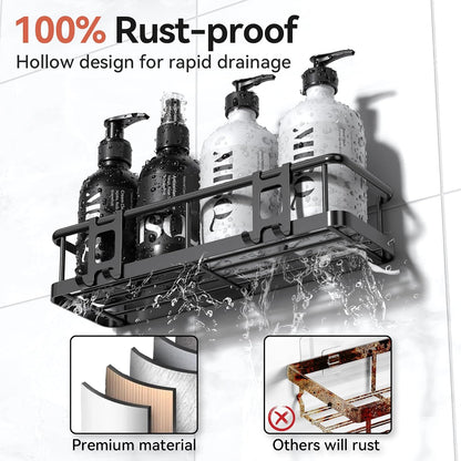 Rustproof Bathroom Corner Shelf Set image 2